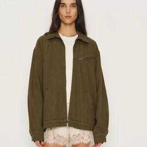 Reformation Khaki Utility Jacket